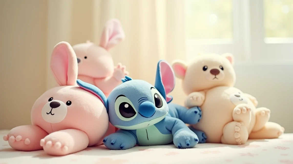 Tableau comparatif des formats de peluches Disney