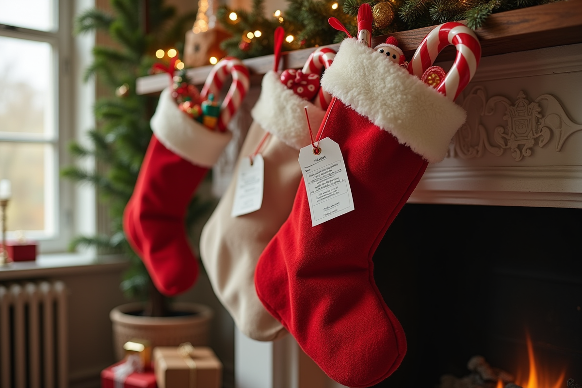 Coût du remplissage d’un bas de Noël : estimation des dépenses festives