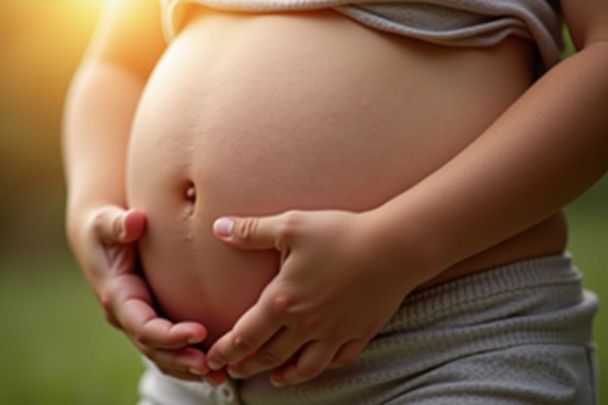 Petits pieds de bébé et mains d
